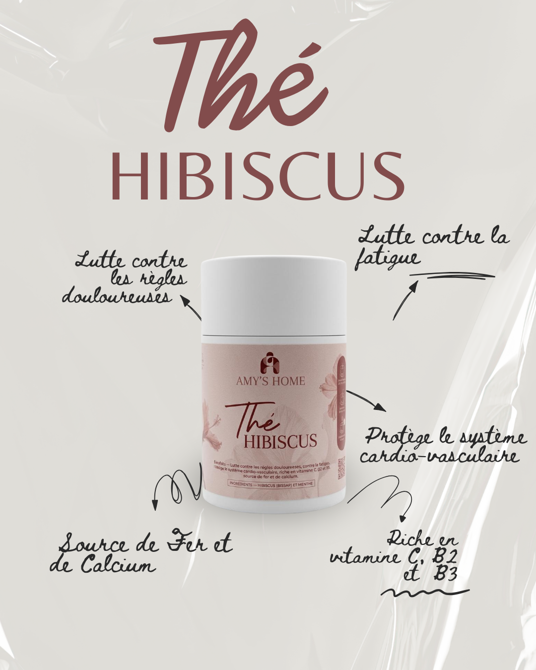Thé hibiscus (Bissap ) - AMY’S HOME 500g