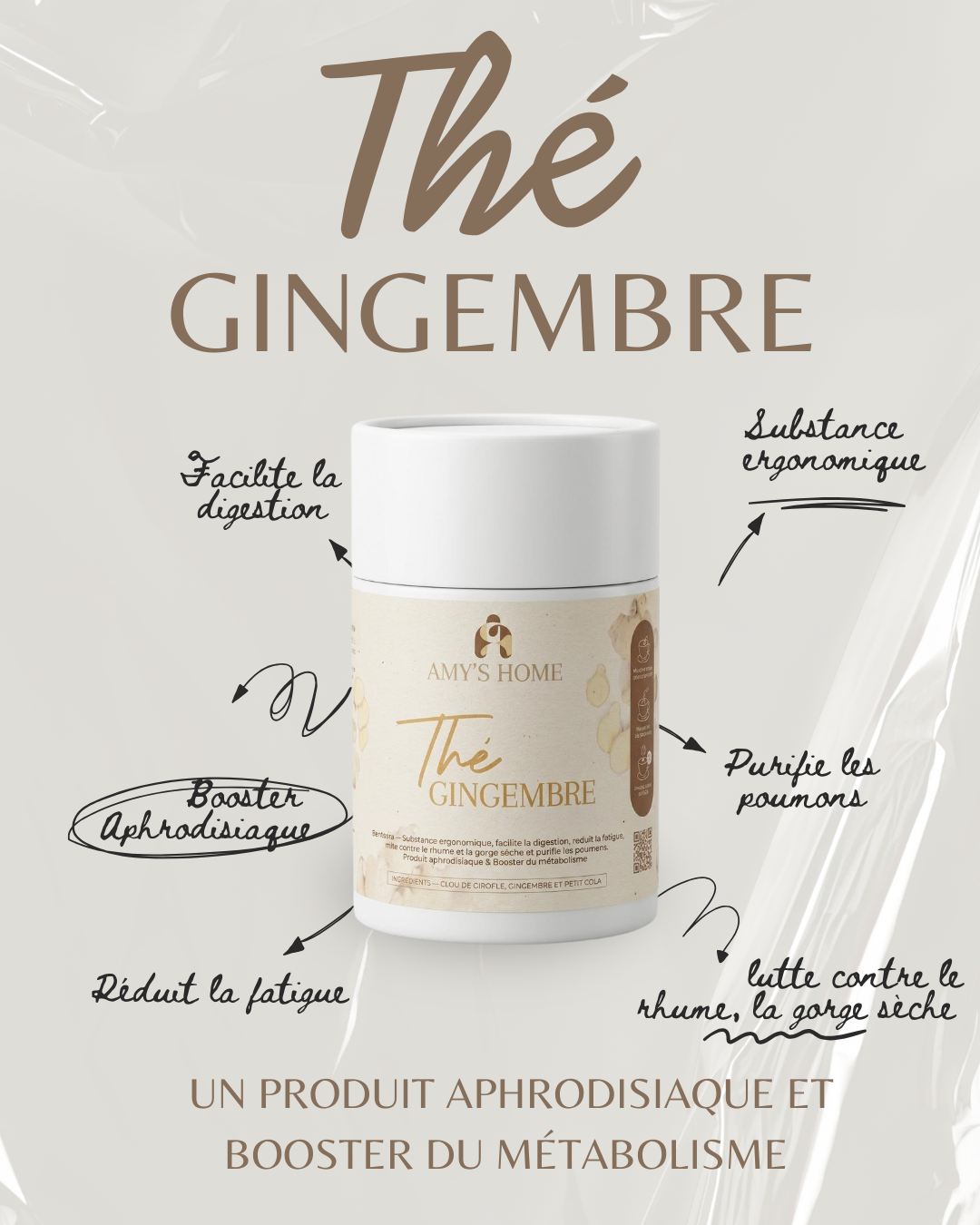 Thé Gingembre - AMY'S HOME 500g