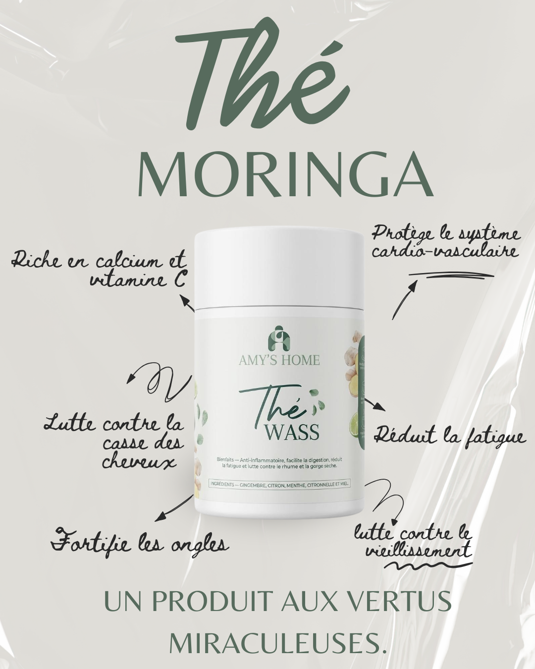 Thé moringua  - AMY’S HOME 500g